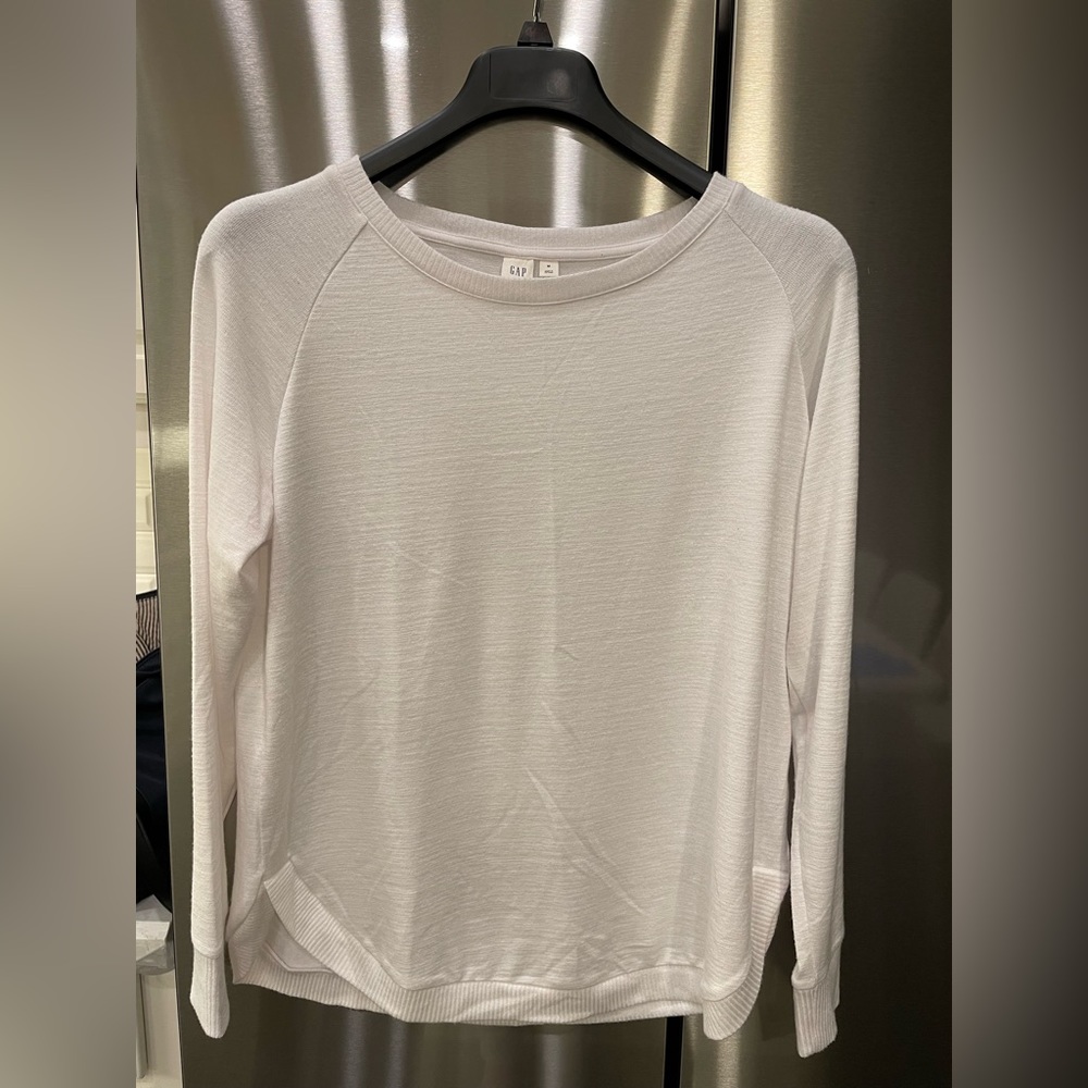 Gap Lightweight Softspun Raglan Sweater, White, Women’s MED